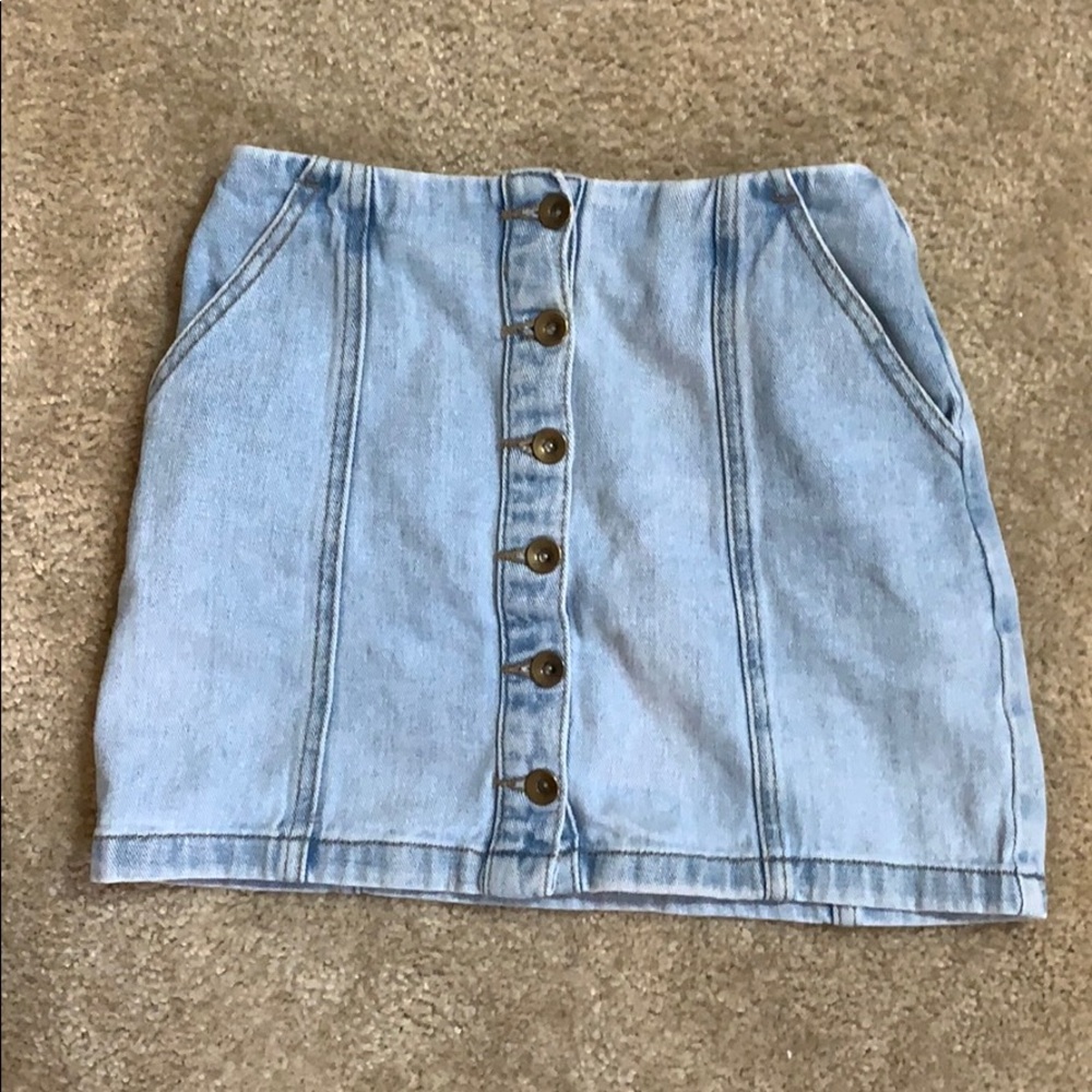 Denim Mini Skirt
